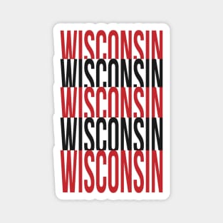 Wisconsin x 5 Magnet