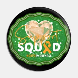 COPD Awareness Support Squad Forest Green Edition Pin