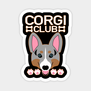 Corgi Club - Silver Variant Magnet