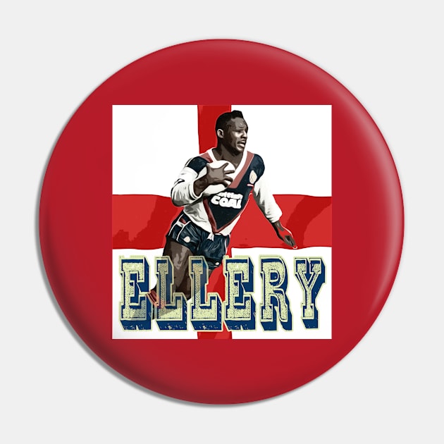 Retro Rugby League - England - Ellery Hanley Pin by OG Ballers