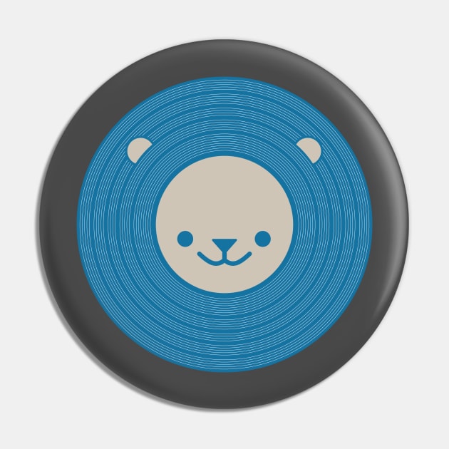 Vinyl Lion (Blue) Pin by SMcGuire