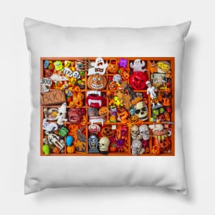 All Halloween Fun Shadow Box Collection Pillow