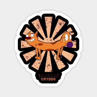 Catdog Retro Japanese Magnet