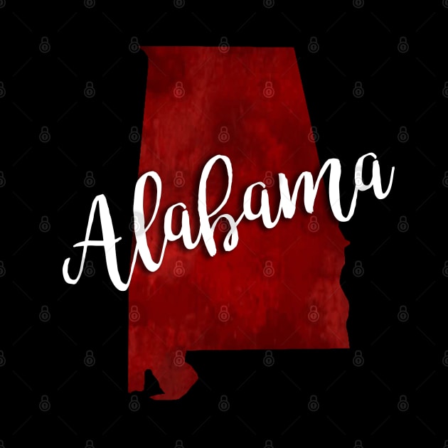 Alabama State Outline by doodlesbydani