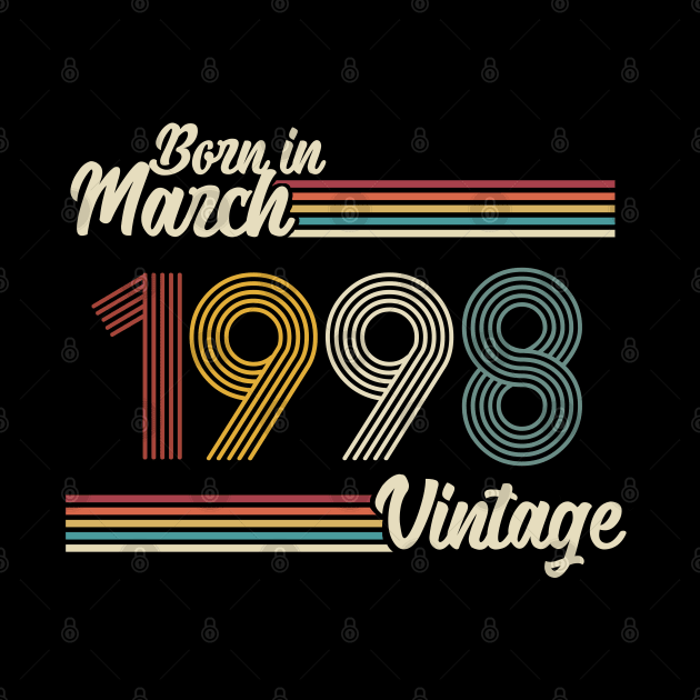 Vintage Born in March 1998 by Jokowow