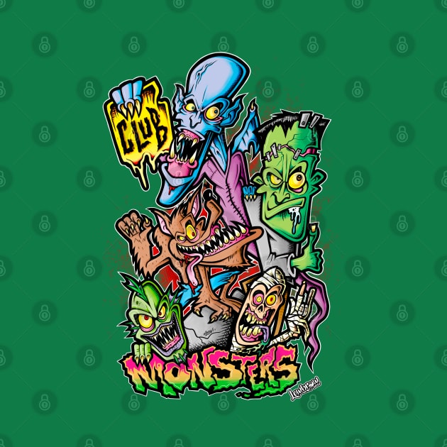 MONSTERS CLUB by Lowbrow Wear