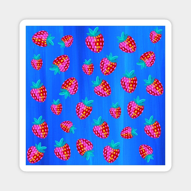 Strawberry Magnet by Christine Borst Creative Studio