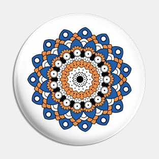 Beautiful Geometry Floral Mandala Pin