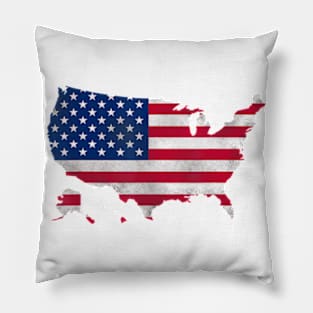 American Flag Red White And Blue Stars And Stripes Pillow