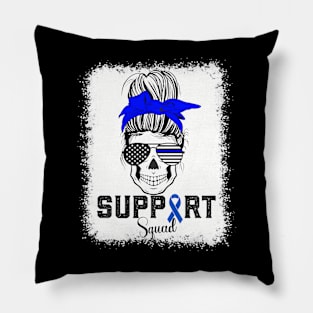 Support Squad Colorectal Colon Cancer Awareness Pillow