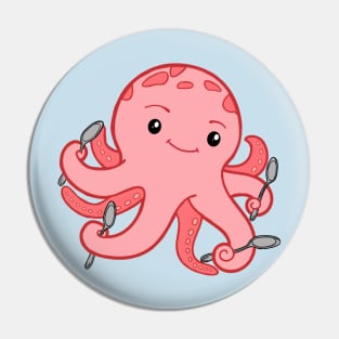 Spoonie Octopus Pin