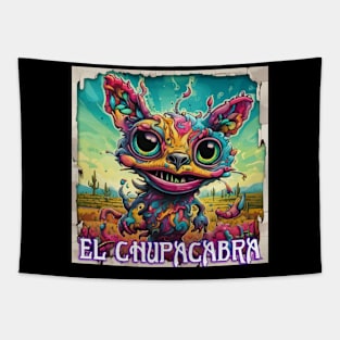 VIBRANT VISIONS (EL CHUPACABRA) Tapestry