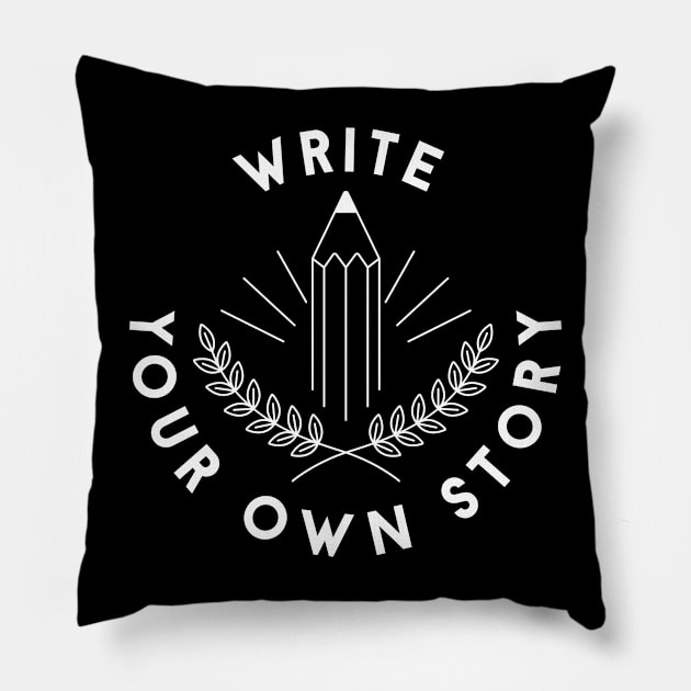 Write Your Own Story Pillow by machmigo