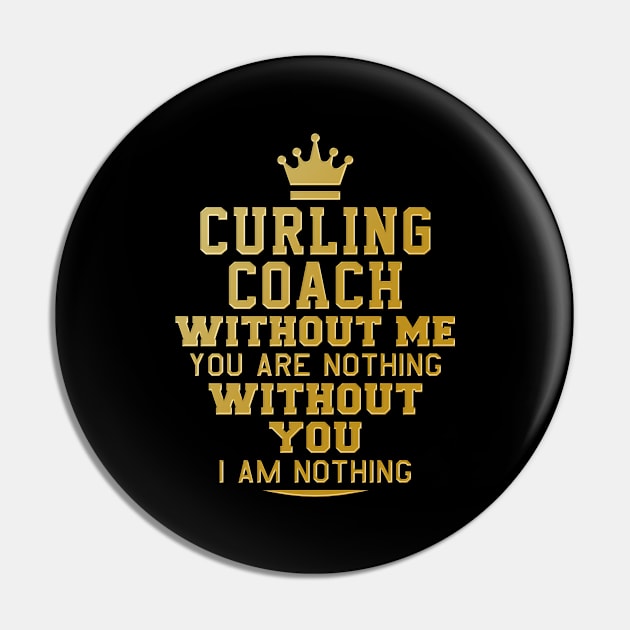 Curling coach. Perfect present for mother dad friend him or her Pin by SerenityByAlex