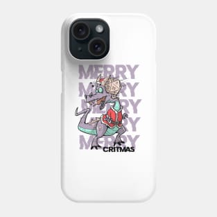 Critical Hit D20 Dice RPG Meme PnP Dragon Merry Critmas Gift Phone Case