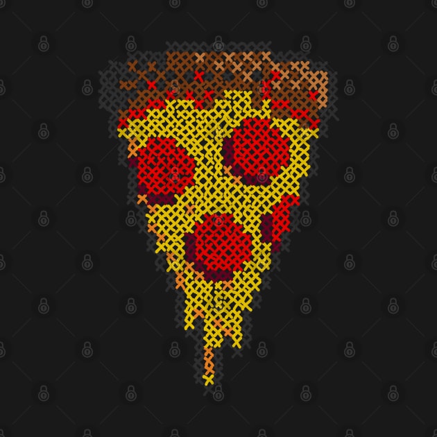 Pepperoni Pixel pizza by Orloff-Tees