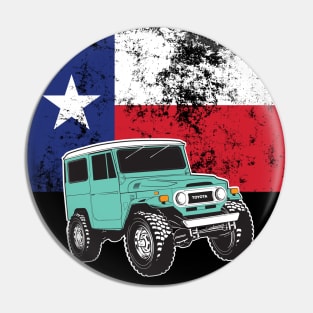 FJ40 with Texas Flag Pin