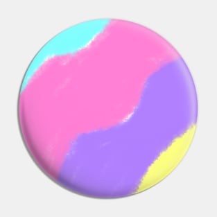 Blue pink watercolor art Pin