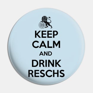 Reschs KEEP CALM LION - (black) Pin