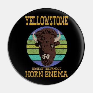 Yellowstone Bison Horn Enema Pin