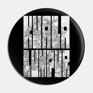 Kuala Lumpur, Malaysia City Map Typography - Light Pin