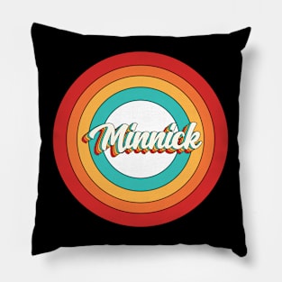 Minnick Name Shirt Vintage Minnick Circle Pillow