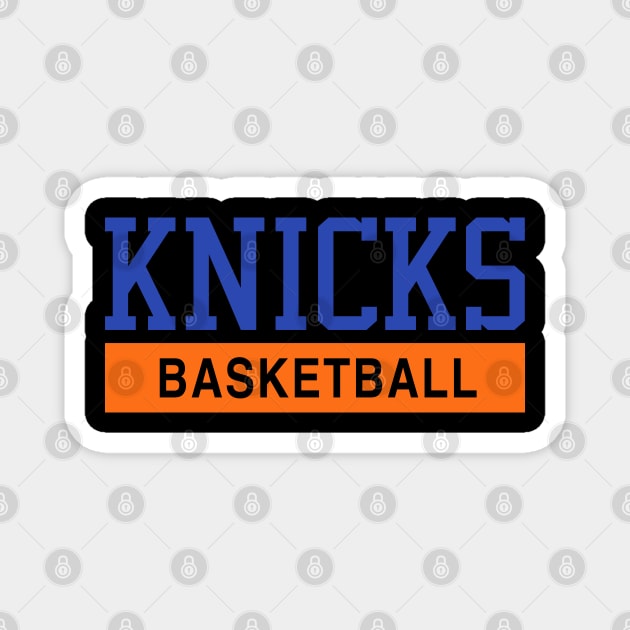 Knicks Basketball Magnet by Buff Geeks Art