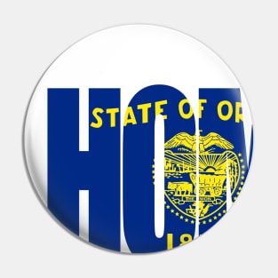 Oregon Home - State Flag Pin