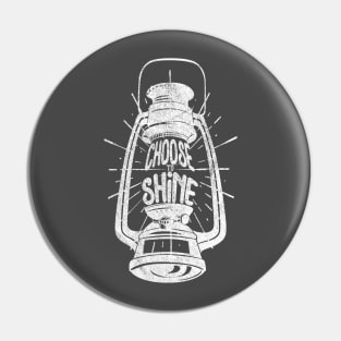 Vintage Oil Lamp - Choose To Shine Pin
