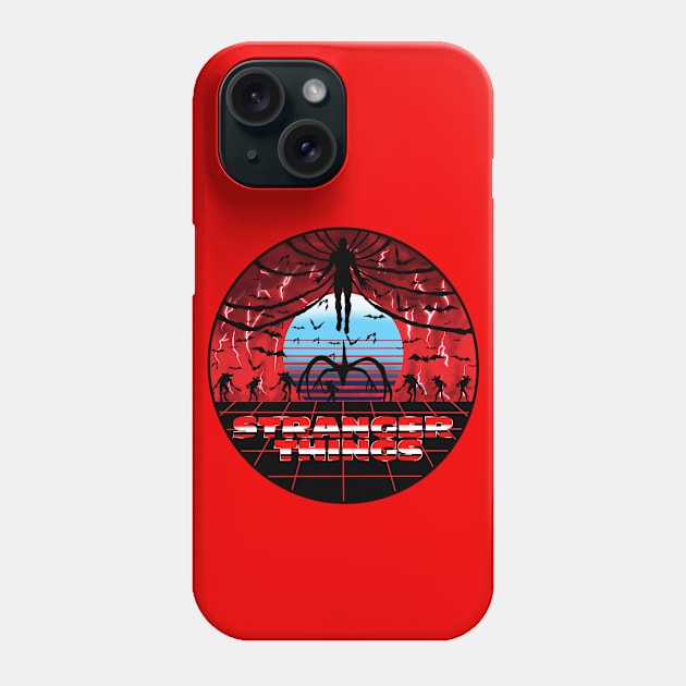 Vecna Demigorgon DemiBats 80s Retro Design Stranger Things Phone Case by ArtIzMuzikForTheEyez