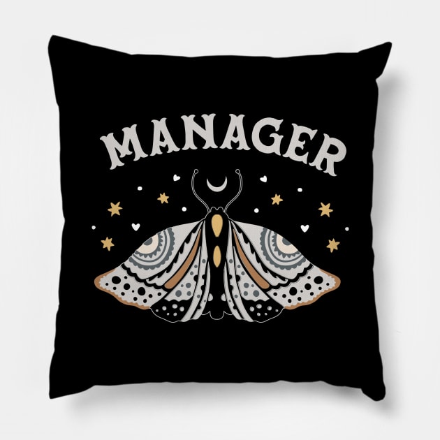 Manager -  boho butterfly Design Pillow by best-vibes-only