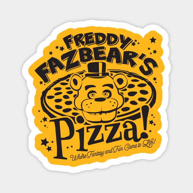 Freddy Fazbear's Pizza Magnet by MindsparkCreative