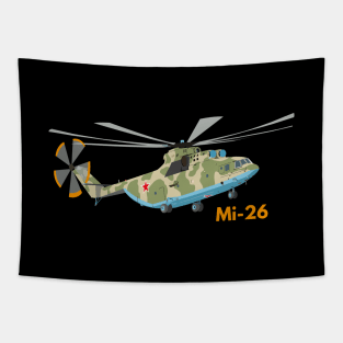 Russian Soviet Military Mi-26 Helicopter Tapestry