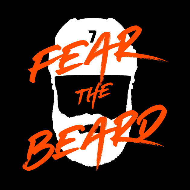 Anaheim Ducks Radko Gudas Fear the Beard orange and white by itstamaravoss