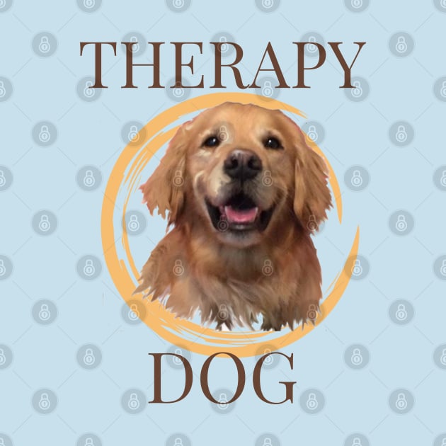 Therapy Dog Golden Retriever by B C Designs