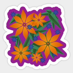 Green Flower Power Vinyl Sticker, Smiley Flower Sticker, Smiley Face S –  Retrophiliac