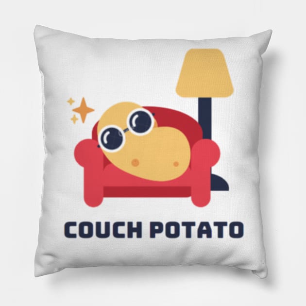 Couch Potato  Tee Pillow by teetrendstyles