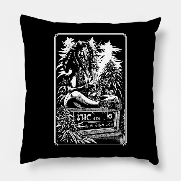 420 watts of stoner doom Pillow by JonathanGrimmArt