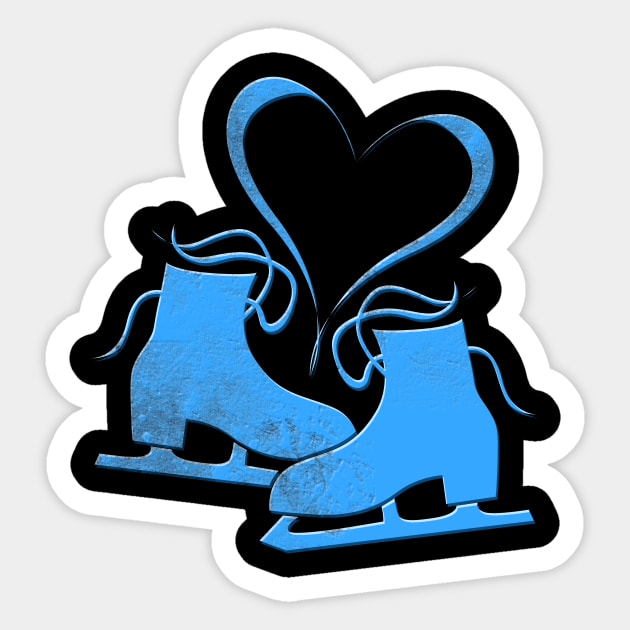 Ice Skating Love - Ice Skate - Sticker