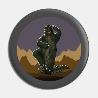 Dancing Godzilla Pin