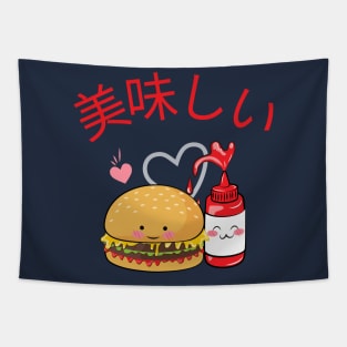 Delicious Cheeseburger v2 Tapestry