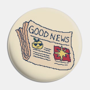 Give Me The Good News Pin