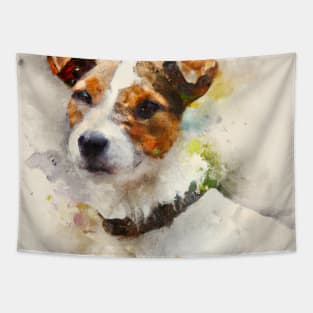 Watercolor Jack Russell Terrier - Dog Lovers Tapestry