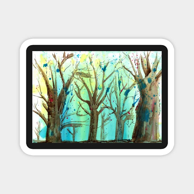 Enchanted Forest Magnet by HandLu