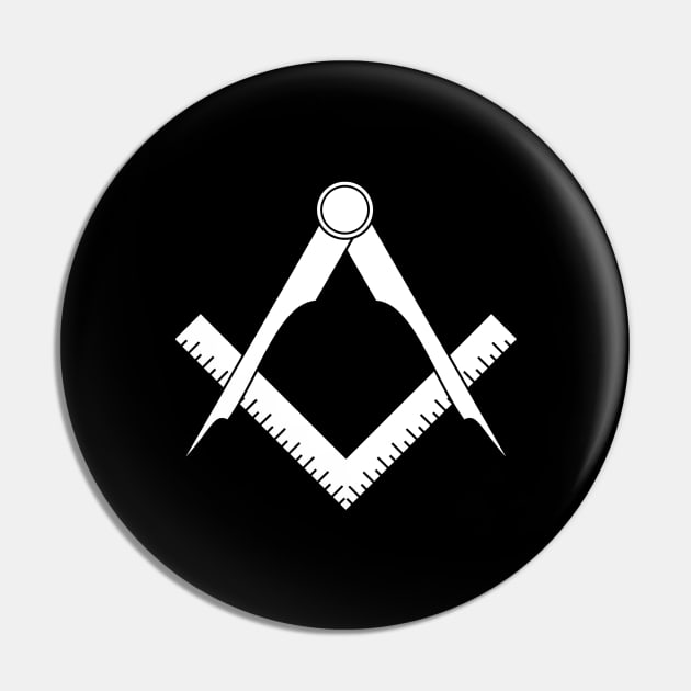 Masonic compasses with square Pin by Arpi Design Studio