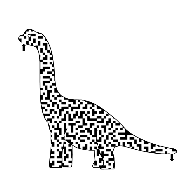 Brachiosaurus Dinosaur Maze by gorff