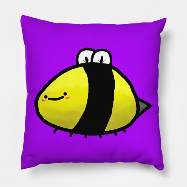 Gerald the Bee Pillow by JFawxeyes