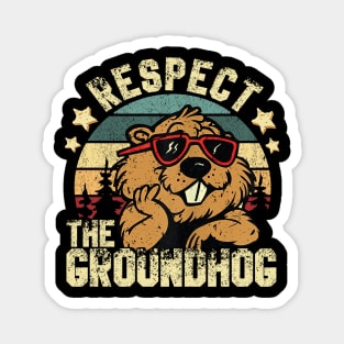 Vintage Respect The Groundhog Magnet