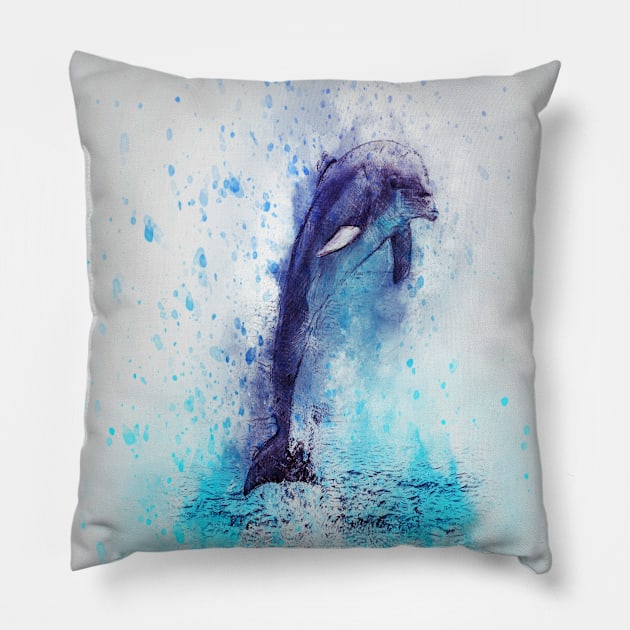 Dolphin Pillow by STAR SHOP