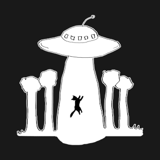 UFO abducting a cat T-Shirt